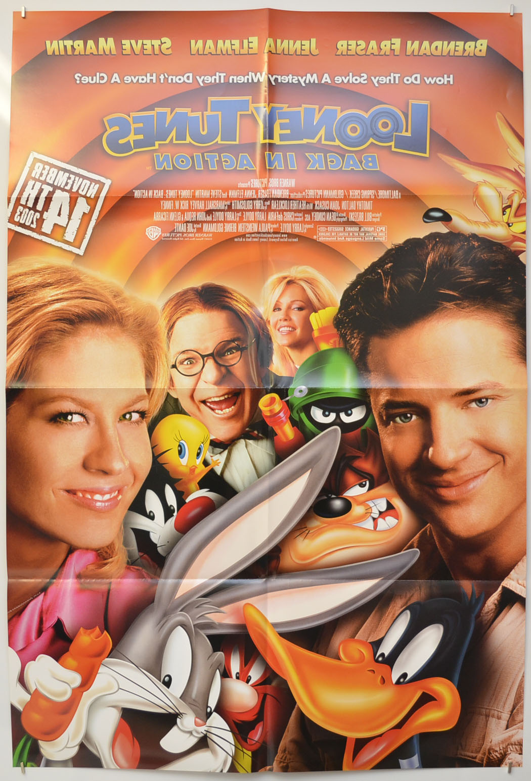 LOONEY TUNES BACK IN ACTION (Back) Cinema One Sheet Movie Poster 