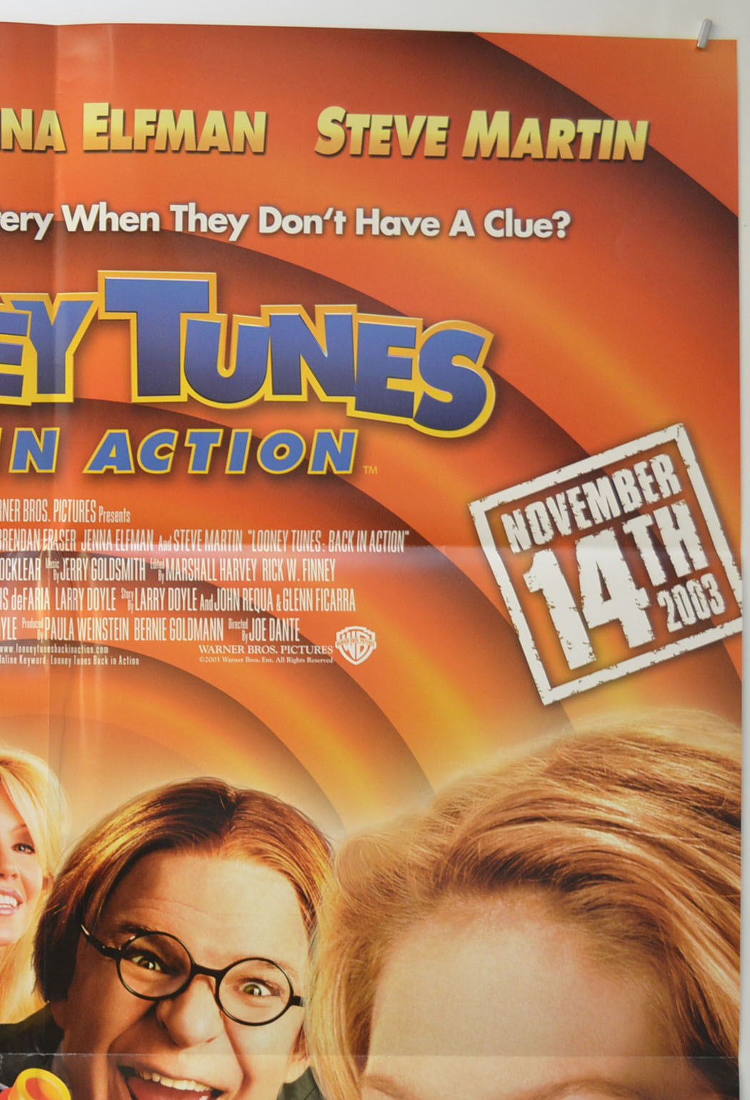 LOONEY TUNES BACK IN ACTION (Top Right) Cinema One Sheet Movie Poster 