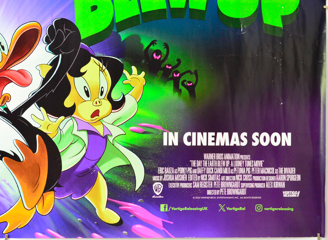 Looney Tunes: The Day the Earth Blew Up (Bottom Right) Cinema Quad Movie Poster 