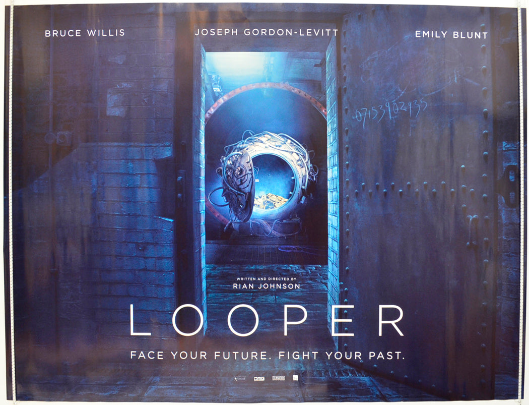 Looper  (Teaser / Advance Version)   Original Quad Poster - Film Poster - Movie Poster  