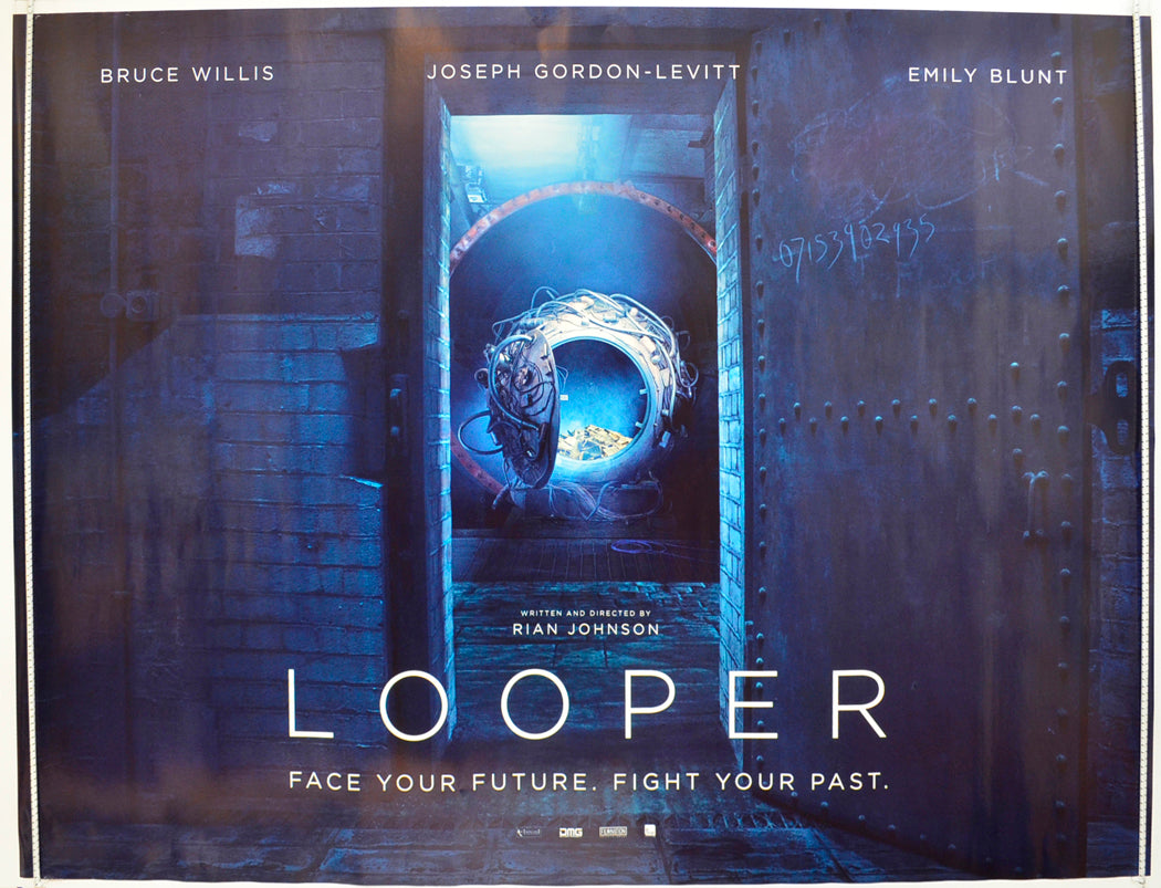 Looper  (Teaser / Advance Version)   Original Quad Poster - Film Poster - Movie Poster  