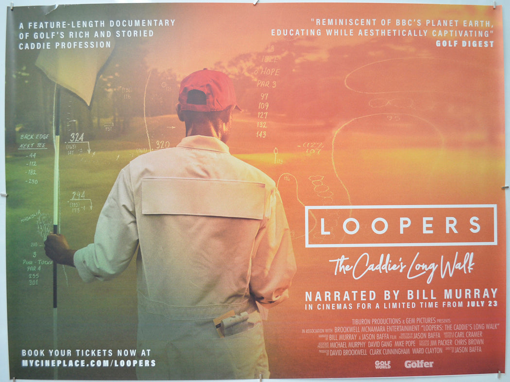 Loopers: The Caddie's Long Walk Original Quad Poster - Film Poster - Movie Poster  