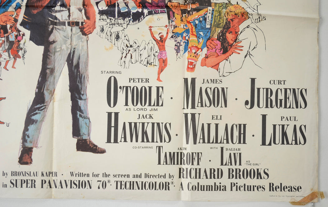 LORD JIM (Bottom Right) Cinema Quad Movie Poster 