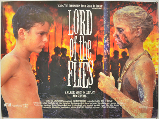 Lord Of The Flies Original Quad Poster - Film Poster - Movie Poster  