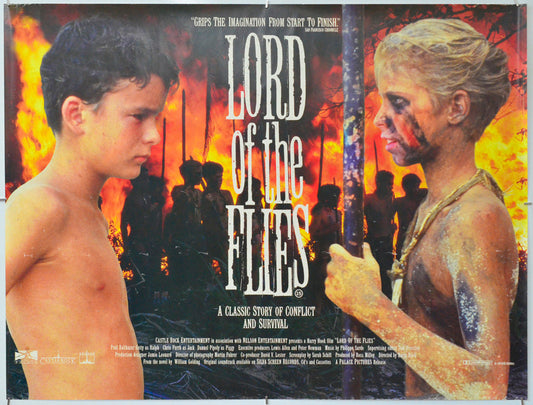 Lord Of The Flies - Original Quad Poster - Film Poster - Movie Poster