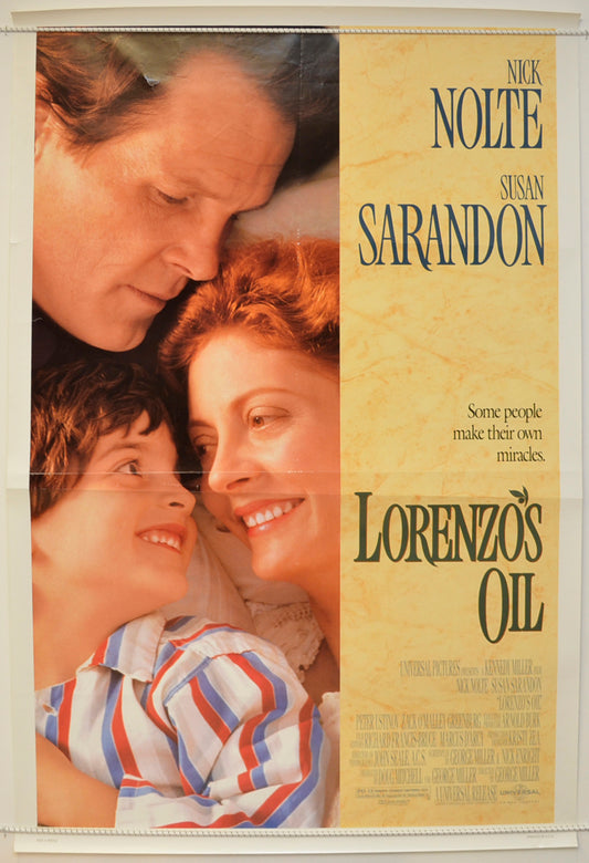 Lorenzo's Oil  Original One Sheet Poster - Film Poster - Movie Poster 