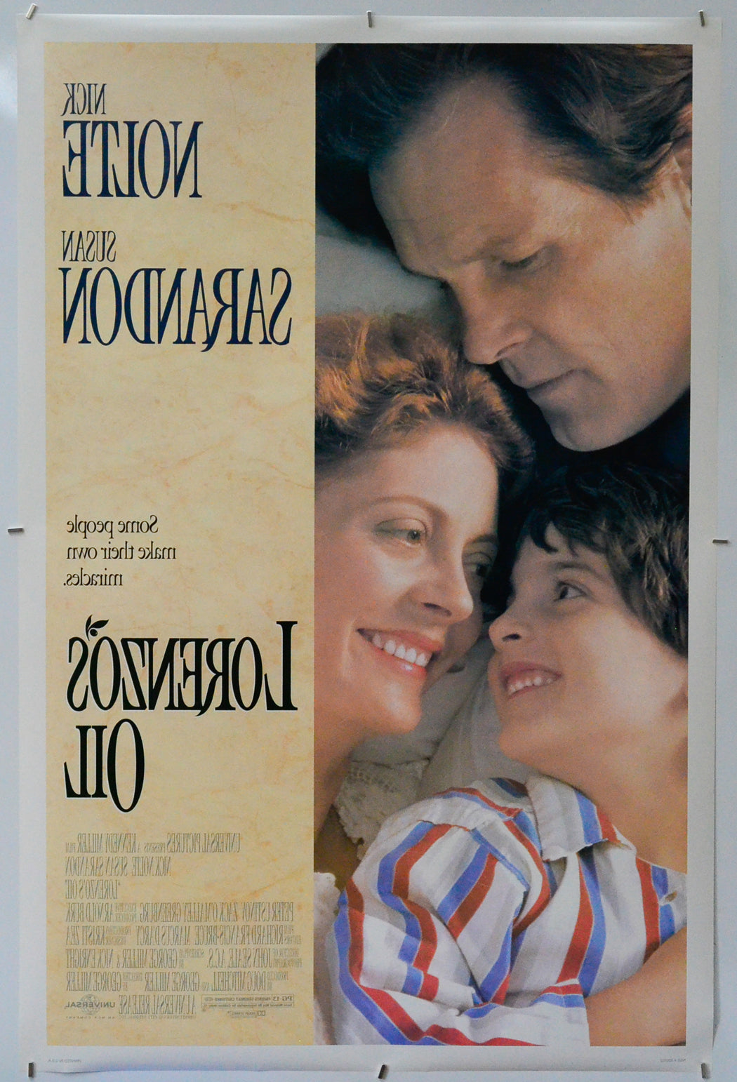Lorenzo's Oil (Back) Cinema One Sheet Movie Poster 