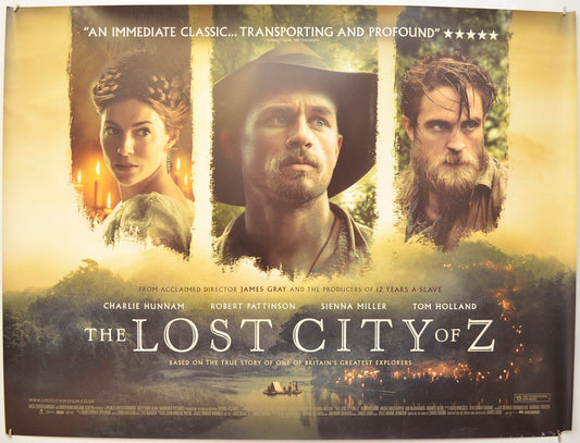 The Lost City Of Z Original Quad Poster - Film Poster - Movie Poster