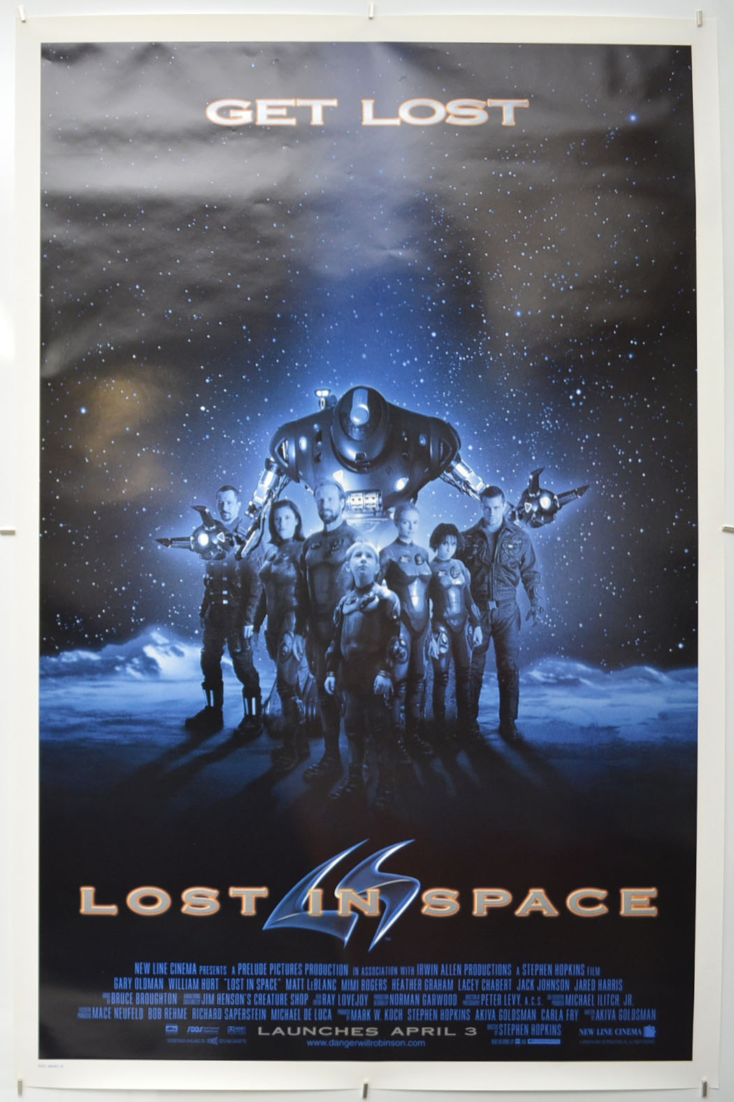 Lost In Space  Original One Sheet Poster - Film Poster - Movie Poster