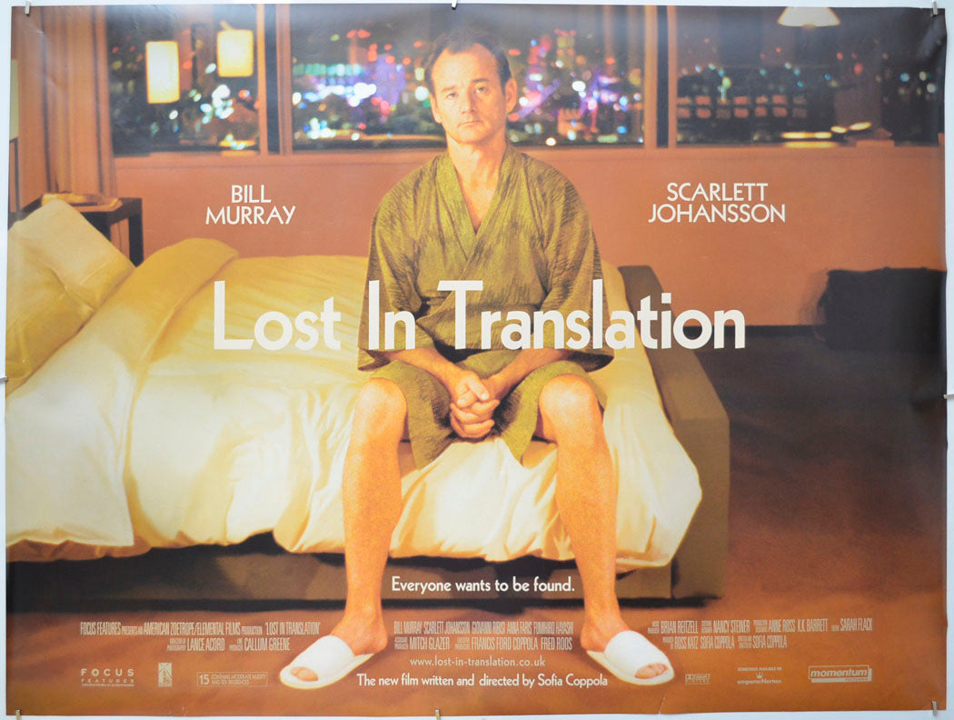 Lost In Translation Original Quad Poster - Film Poster - Movie Poster