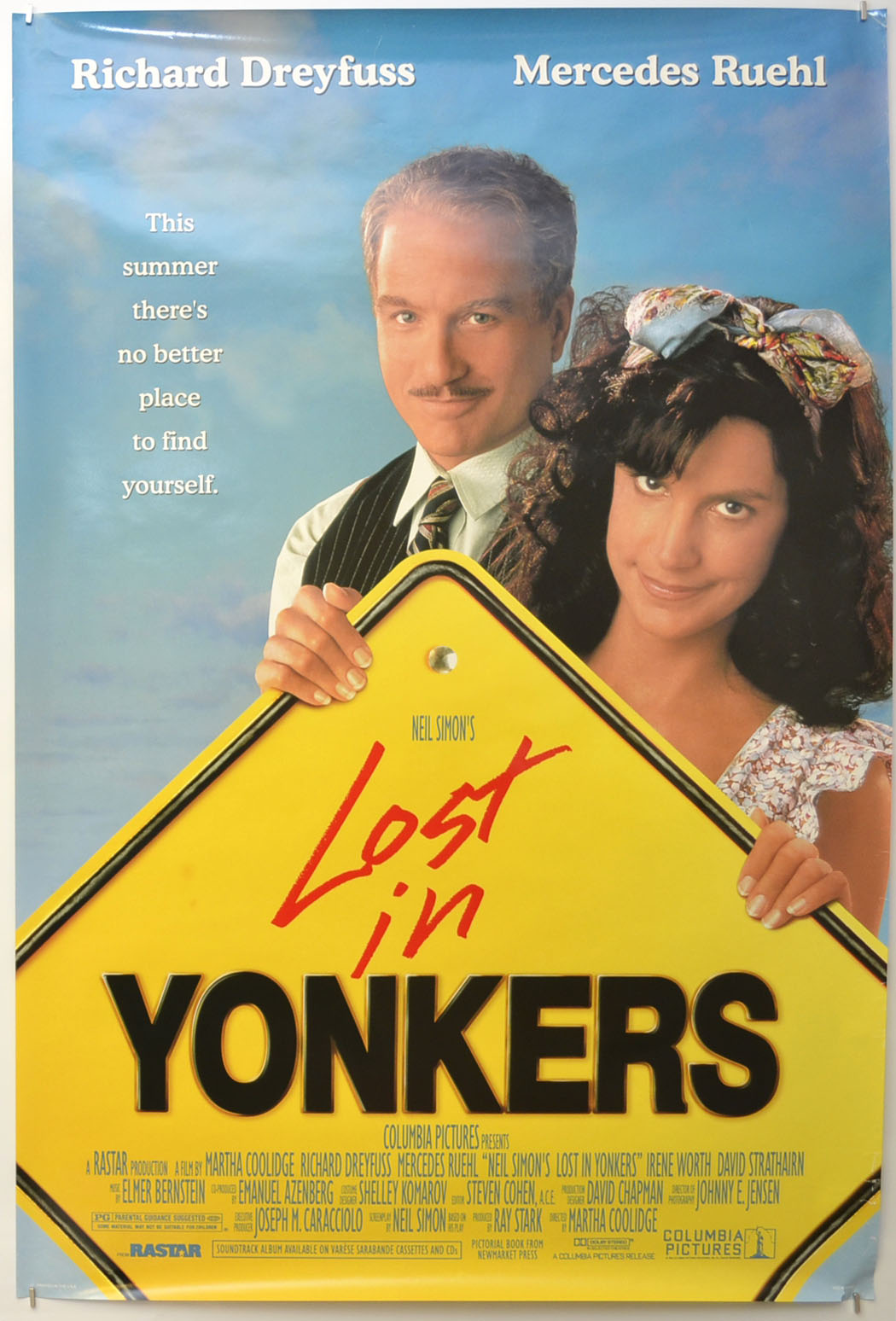 Lost In Yonkers Original One Sheet Poster - Film Poster - Movie Poster