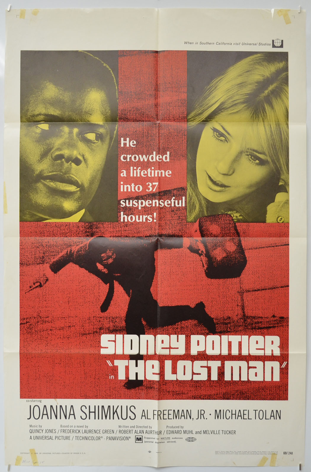 The Lost Man  Original One Sheet Poster - Film Poster - Movie Poster