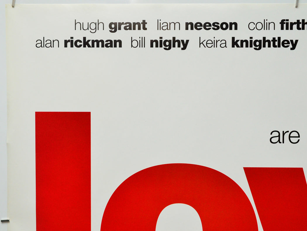 Love Actually (Top Left) Cinema Quad Movie Poster 