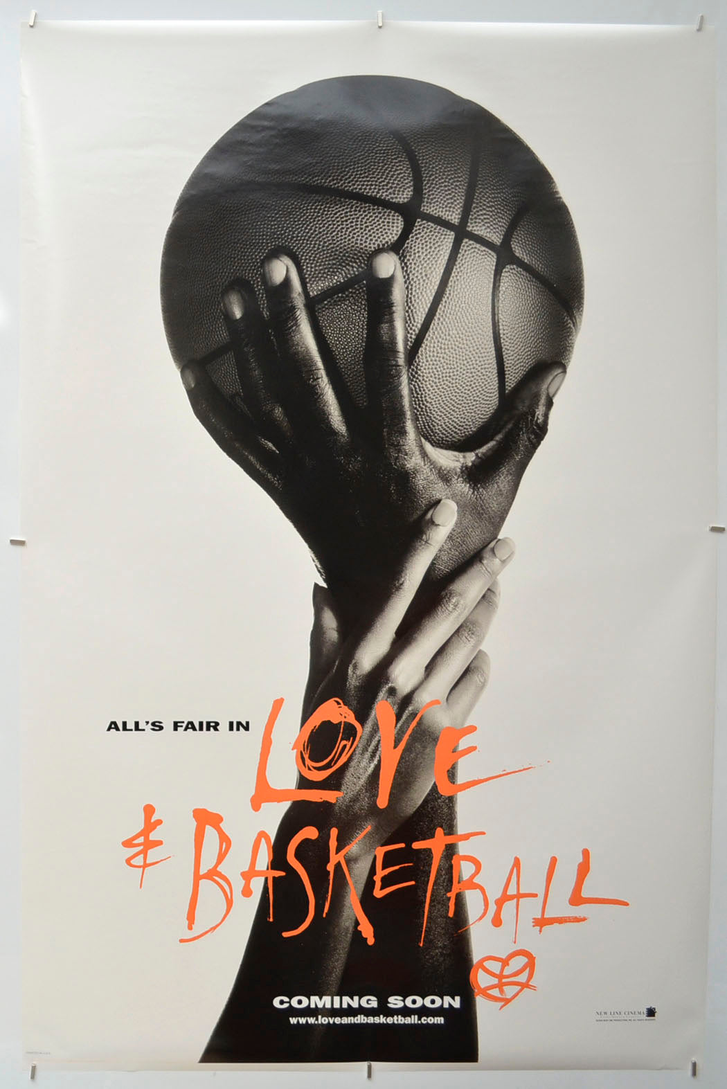 Love and Basketball  Original One Sheet Poster - Film Poster - Movie Poster