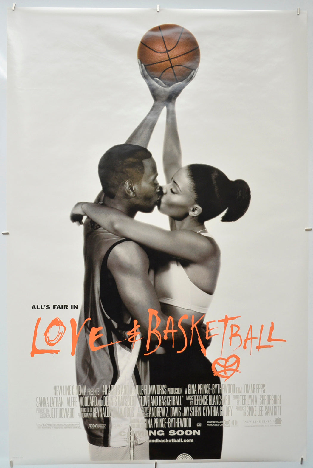 Love and Basketball - Original One Sheet Poster - Film Poster - Movie Poster