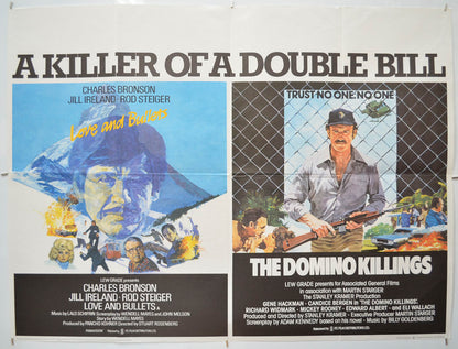 Love And Bullets / The Domino Killings (Double Bill) Original Quad Poster - Film Poster - Movie Poster