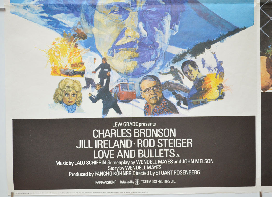 LOVE AND BULLETS / THE DOMINO KILLINGS (Bottom Left) Cinema Quad Movie Poster 