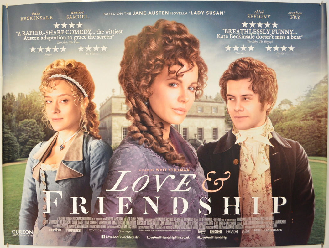 Love And Friendship  Original Quad Poster - Film Poster - Movie Poster