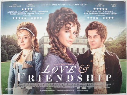 Love And Friendship Original Quad Poster - Film Poster - Movie Poster