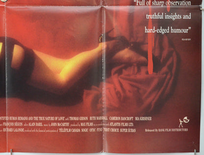 LOVE AND HUMAN REMAINS (Bottom Right) Cinema Quad Movie Poster 