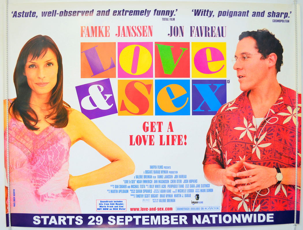 Love And Sex Original Quad Poster - Film Poster - Movie Poster  