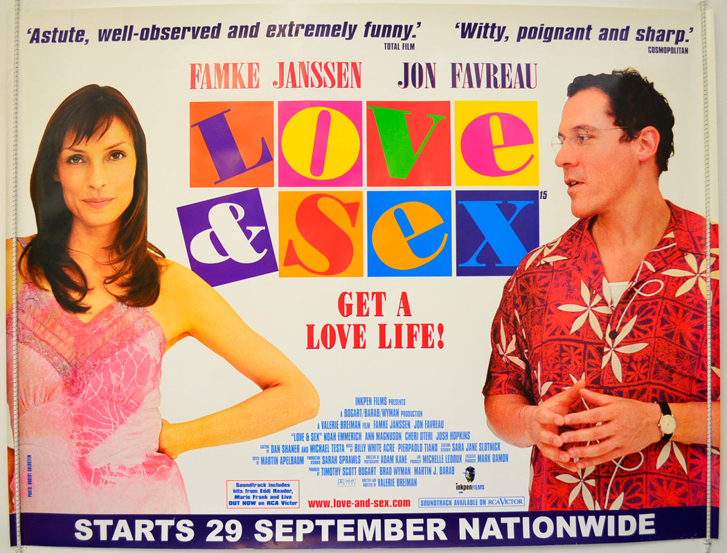 Love And Sex Original Quad Poster - Film Poster - Movie Poster  