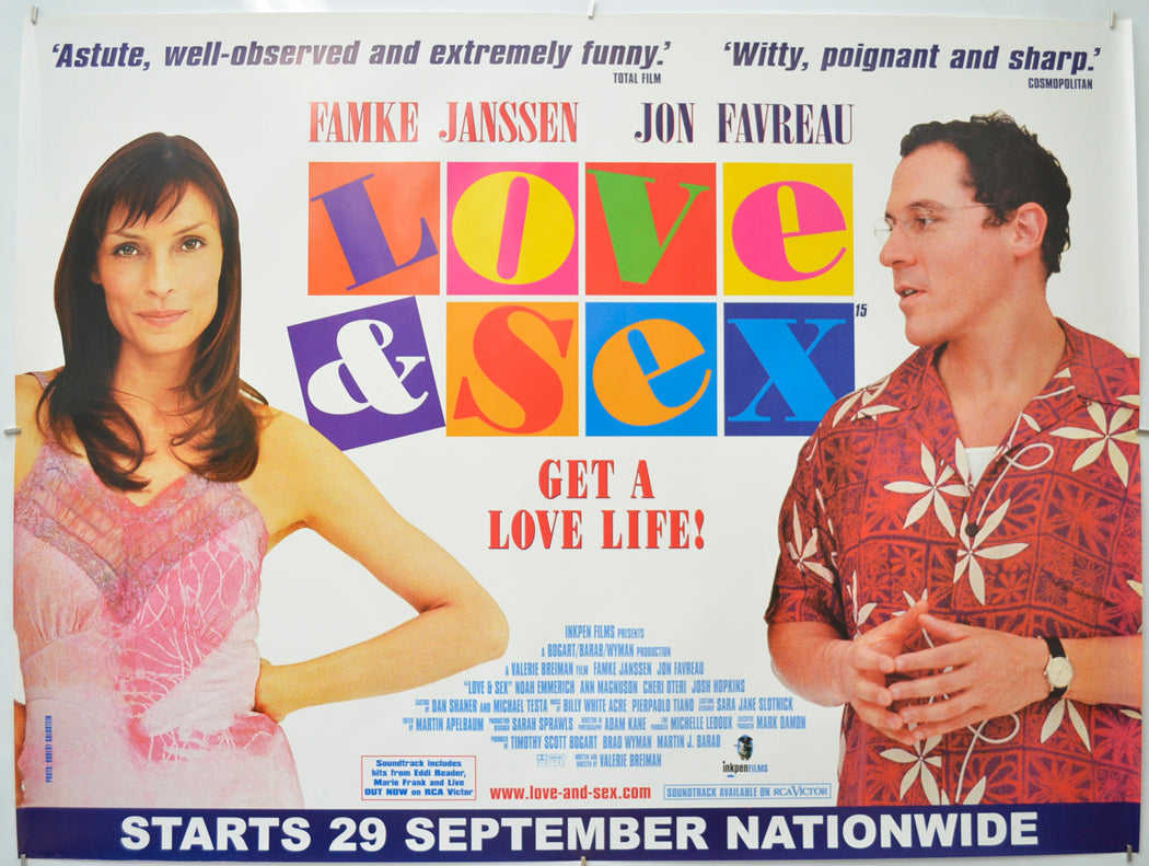 Love And Sex Original Quad Poster - Film Poster - Movie Poster