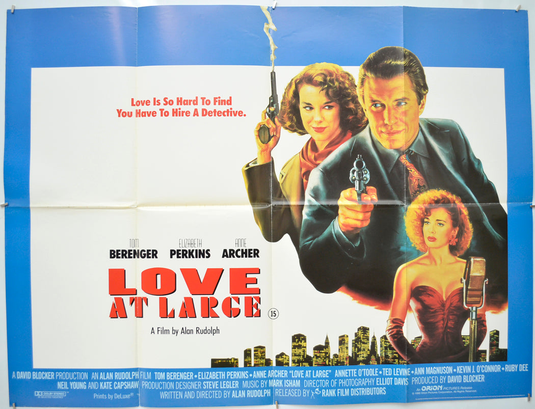 Love At Large Original Quad Poster - Film Poster - Movie Poster