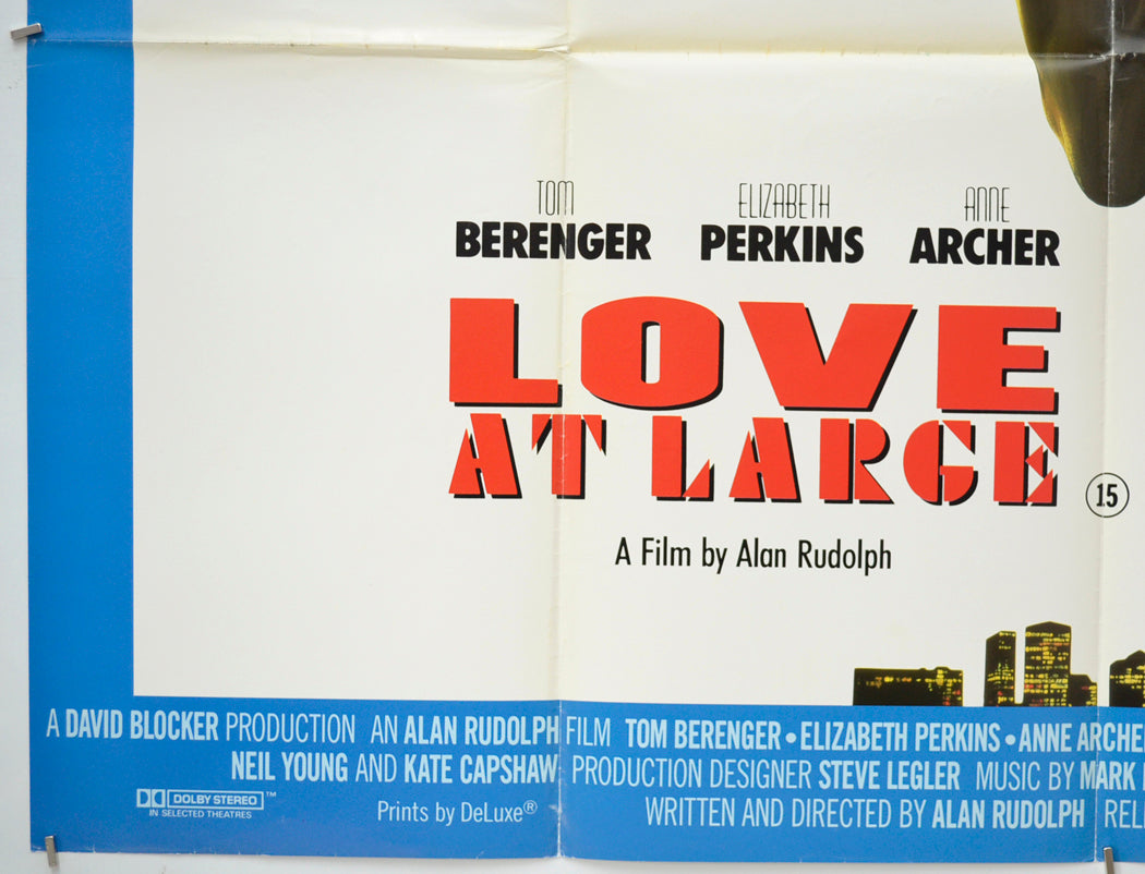 LOVE AT LARGE (Bottom Left) Cinema Quad Movie Poster 