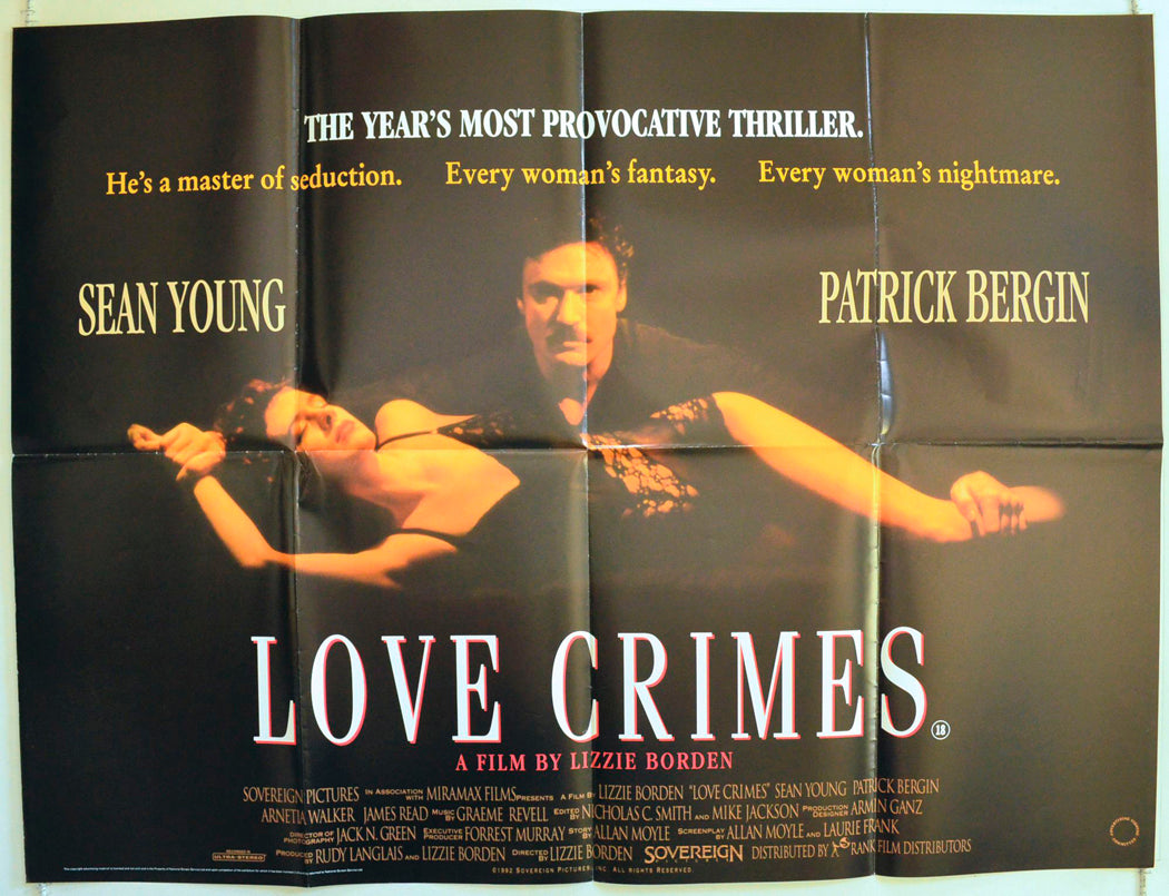 Love Crimes Original British Quad Poster - Film Poster - Movie Poster 