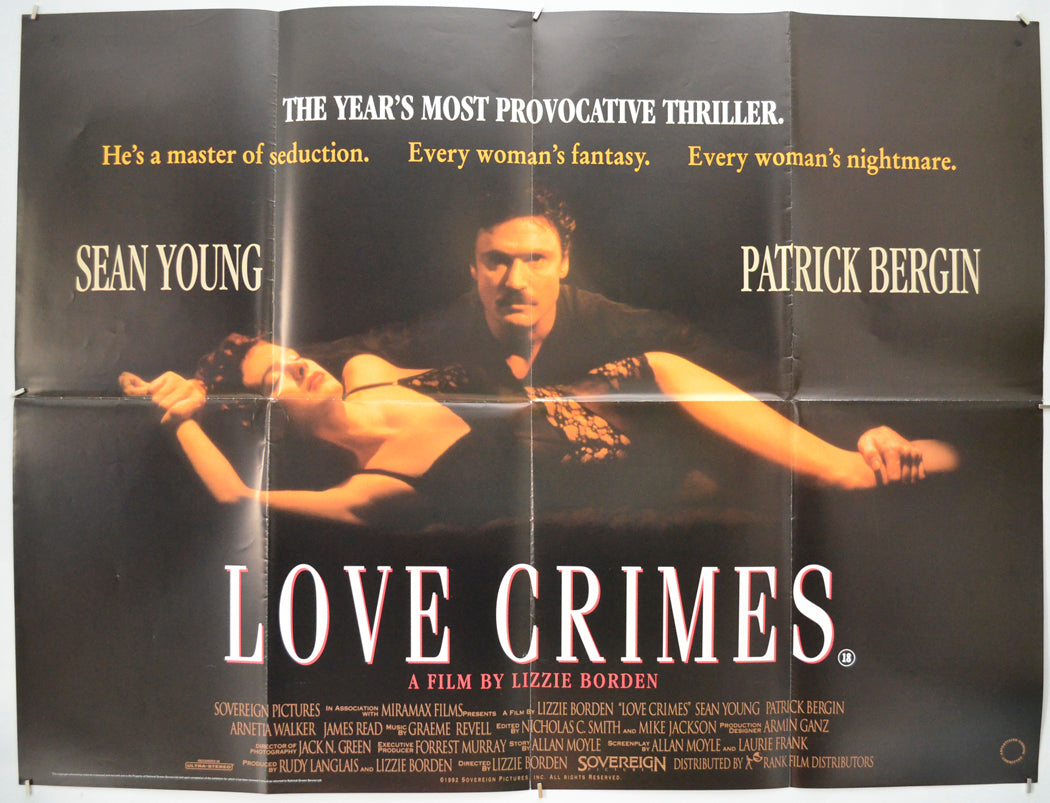 Love Crimes Original Quad Poster - Film Poster - Movie Poster