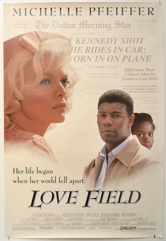 Love Field  Original One Sheet Poster - Film Poster - Movie Poster