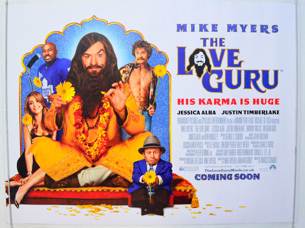 The Love Guru Original British Quad Poster - Film Poster - Movie Poster 