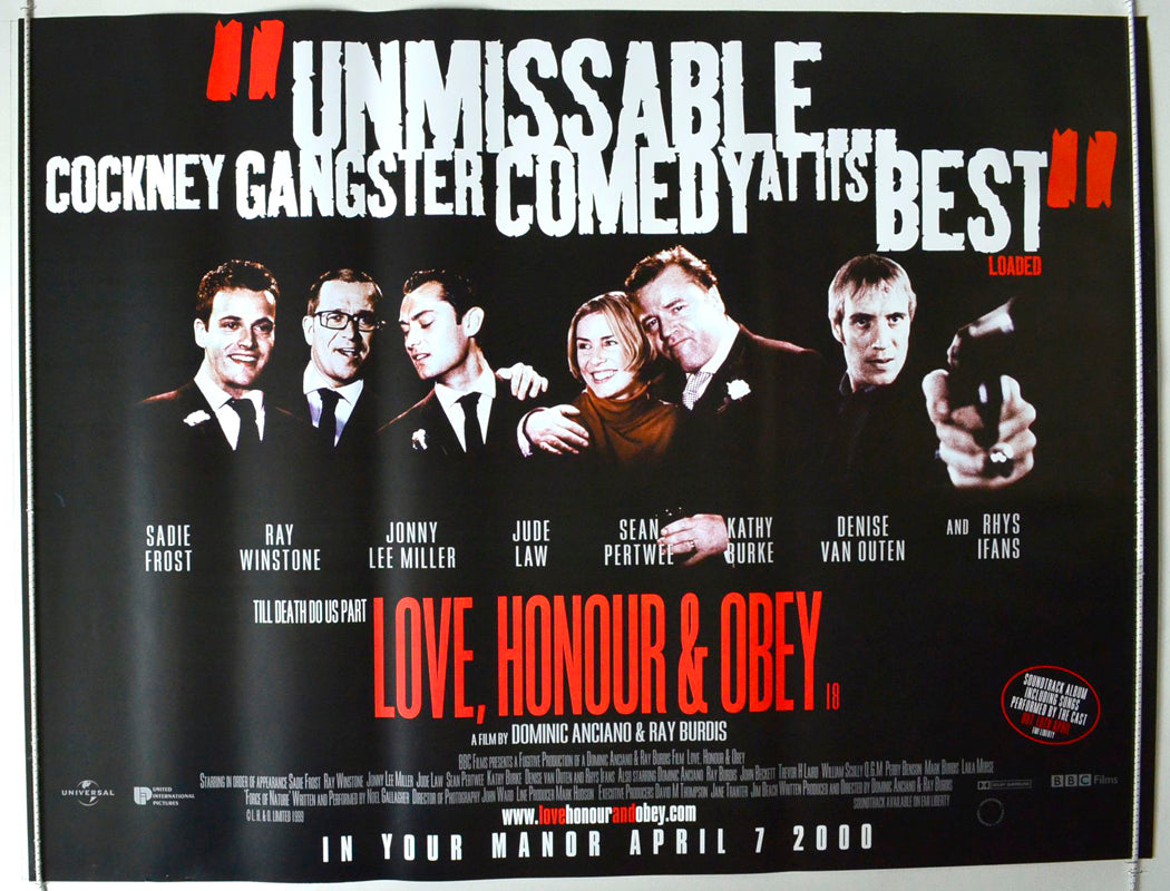 Love, Honour and Obey Original British Quad Poster - Movie Poster