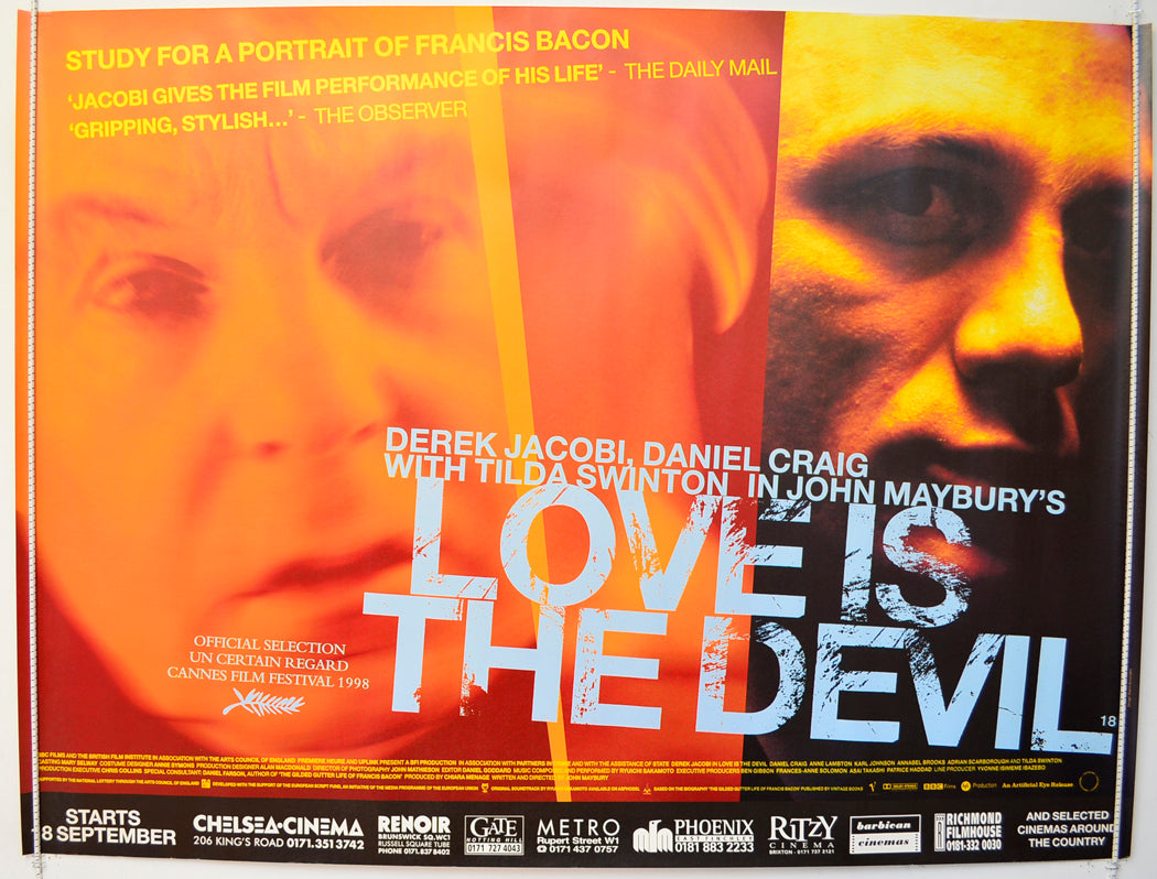 Love Is The Devil  Original British Quad Poster - Film Poster - Movie Poster 