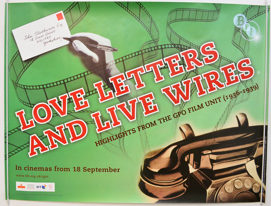 Love Letters And Live Wires - Highlights From The GPO Film Unit Original Quad Poster - Film Poster - Movie Poster  