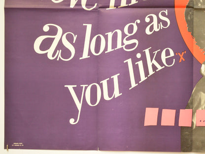 LOVE ME AS LONG AS YOU LIKE (Bottom Left) Cinema Quad Movie Poster 