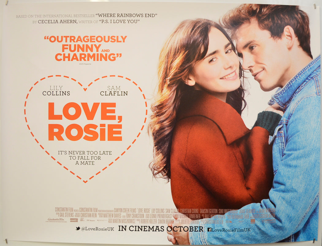 Love, Rosie  Original Quad Poster - Film Poster - Movie Poster