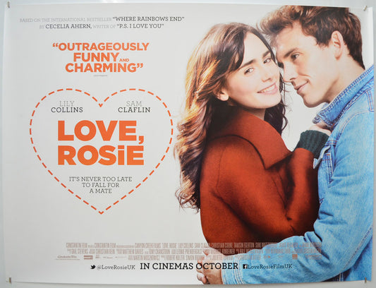 Love, Rosie  Original Quad Poster - Film Poster - Movie Poster