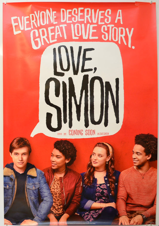 Love, Simon (Teaser / Advance Version)  Original One Sheet Poster - Film Poster - Movie Poster