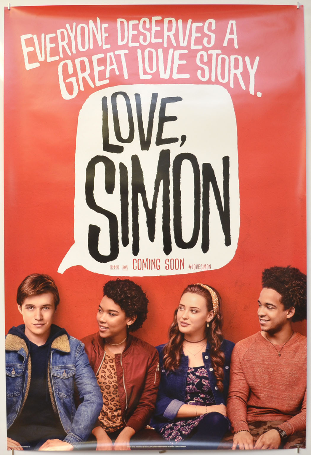 Love, Simon (Teaser / Advance Version)  Original One Sheet Poster - Film Poster - Movie Poster