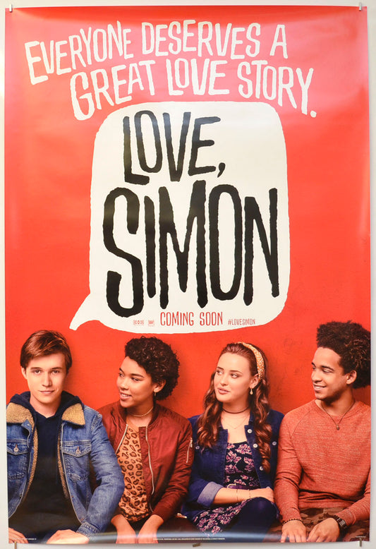 Love, Simon (Teaser / Advance Version)  Original One Sheet Poster - Film Poster - Movie Poster