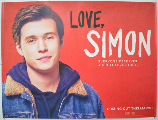 Love, Simon Original Quad Poster - Film Poster - Movie Poster