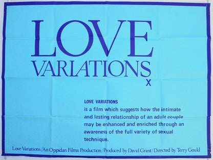 Love Variations  Original British Quad Poster - Film Poster - Movie Poster 