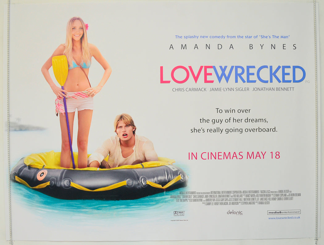 Love Wrecked Original Quad Poster - Film Poster - Movie Poster  