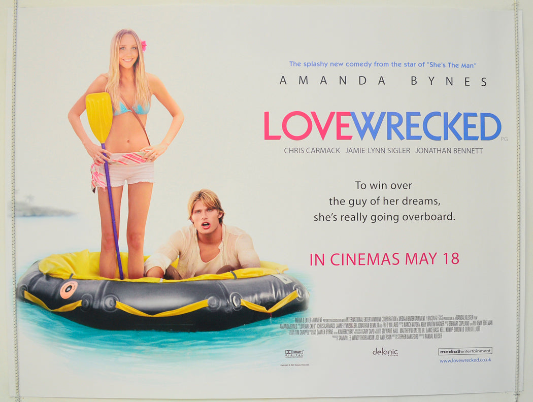 Love Wrecked Original Quad Poster - Film Poster - Movie Poster  