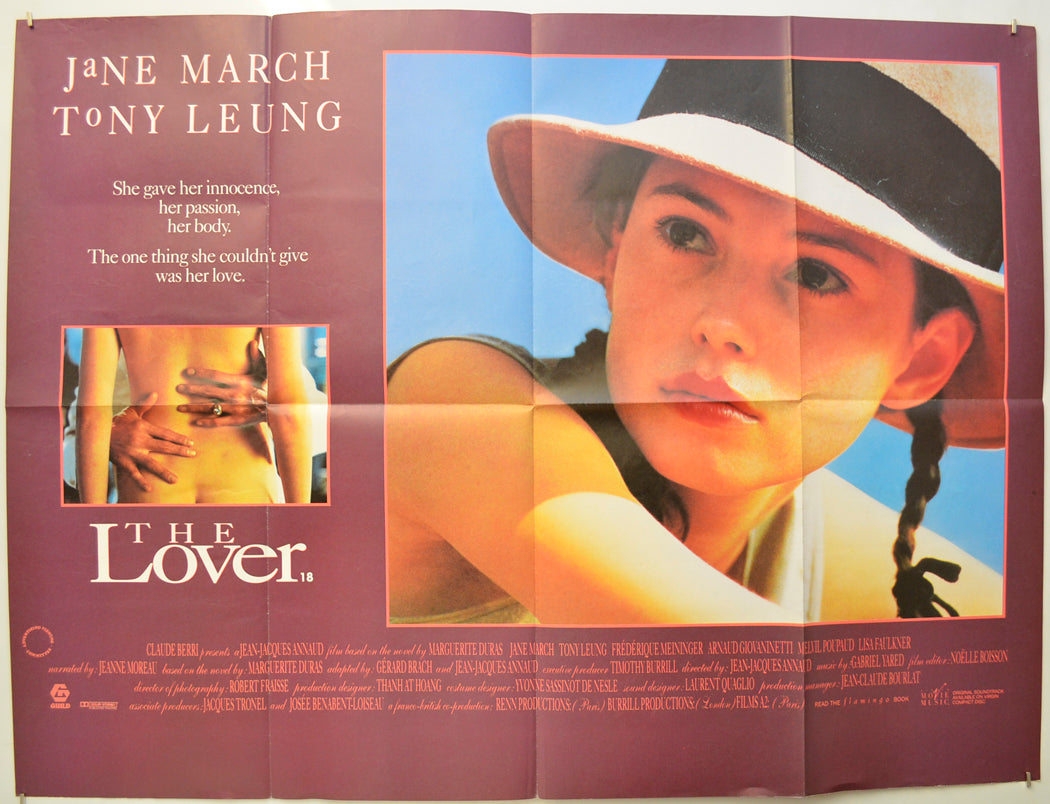 The Lover (a.k.a. L'amant)  Original Quad Poster - Film Poster - Movie Poster