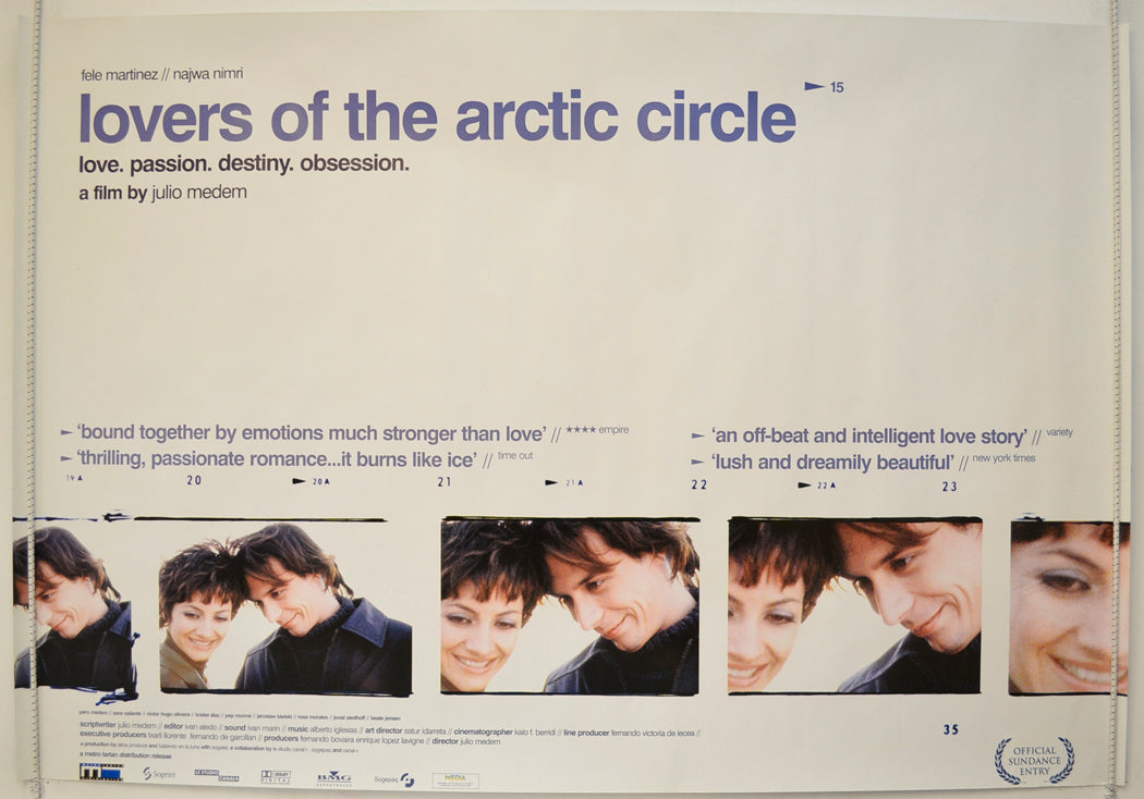 Lovers Of The Arctic Circle  (a.k.a. Los amantes del Círculo Polar)   Original Quad Poster - Film Poster - Movie Poster