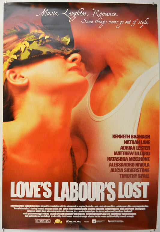 Love's Labour's Lost Original One Sheet Poster - Film Poster - Movie Poster  