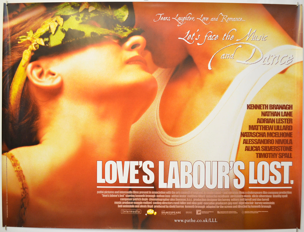 Love's Labour's Lost Original Quad Poster - Film Poster - Movie Poster